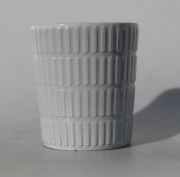 Keramický květináč  bílý 15x13x cm
