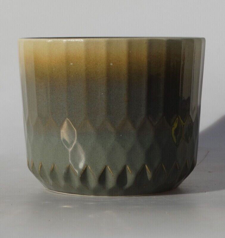 Keramický květináč zlato hnědý 15x13cm