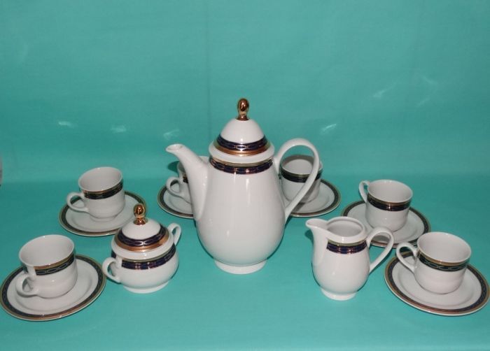 Porcelánová kávová souprava MILENA-vyrobená z kvalitního Karlovarského porcelánu.