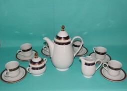 Porcelánová kávová souprava MILENA-vyrobená z kvalitního Karlovarského porcelánu.