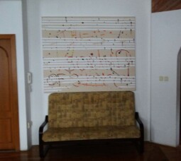 Dušan Křivský - The soud of - obraz rozměr: 170x120cm cena:98 000Kč. Olej na plátně.