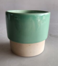 Keramický květináč zelený 8x 8cm
