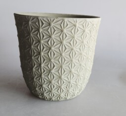 Keramický květináč zelený 13x13,5 cm