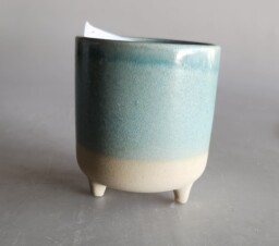 Keramický květináč modrý 8x 7,5 cm
